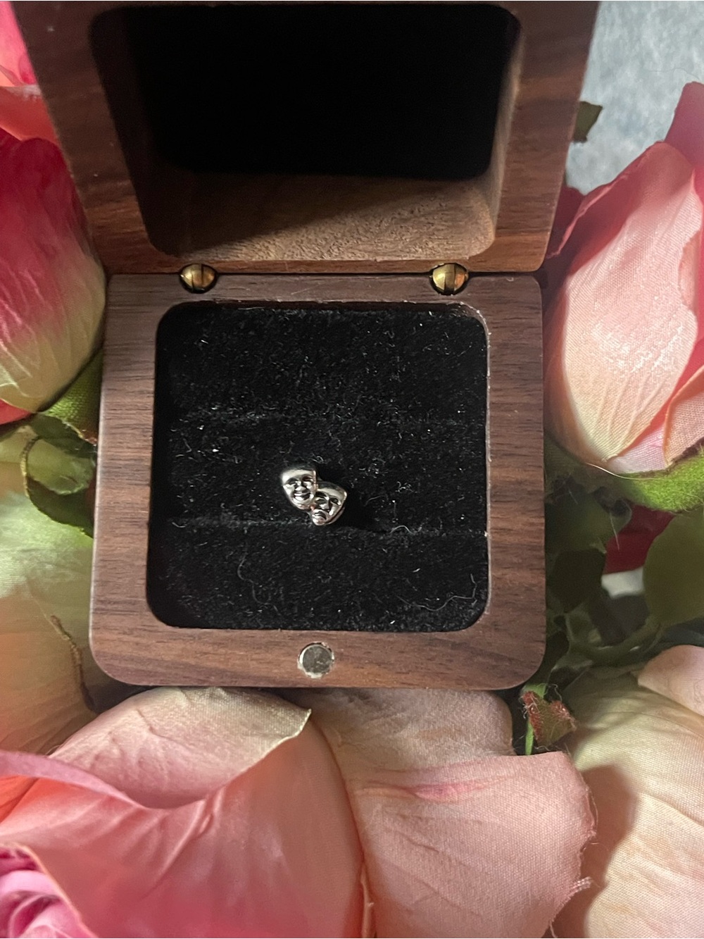 Origami Owl Silver Theater Mask charm